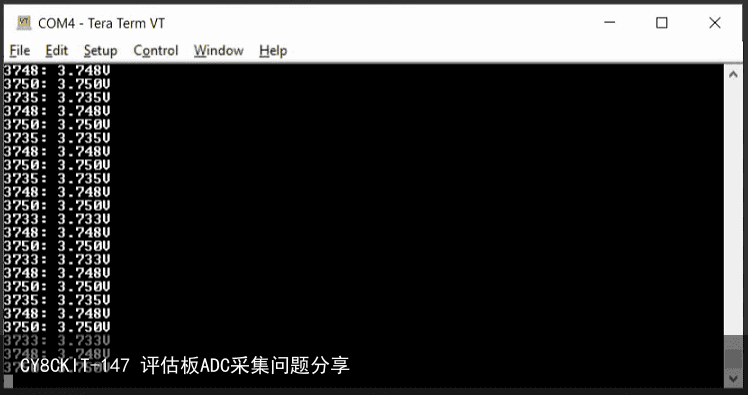 CY8CKIT-147 评估板ADC采集问题分享2