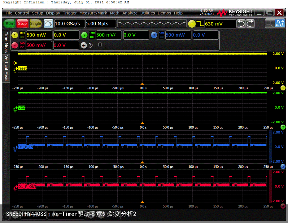 SN65DPHY440SS  Re-Timer驱动器意外跳变分析22