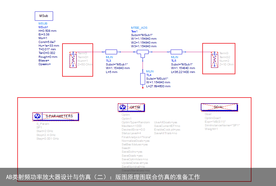 AB类射频功率放大器设计与仿真（二）：版图原理图联合仿真的准备工作