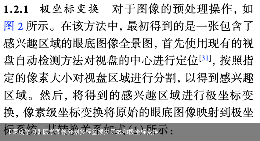 【深度学习】医学图像分割多标签损失函数和极坐标变换