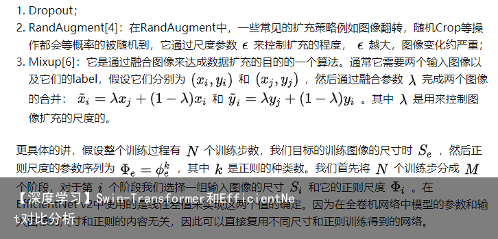 【深度学习】Swin-Transformer和EfficientNet对比分析