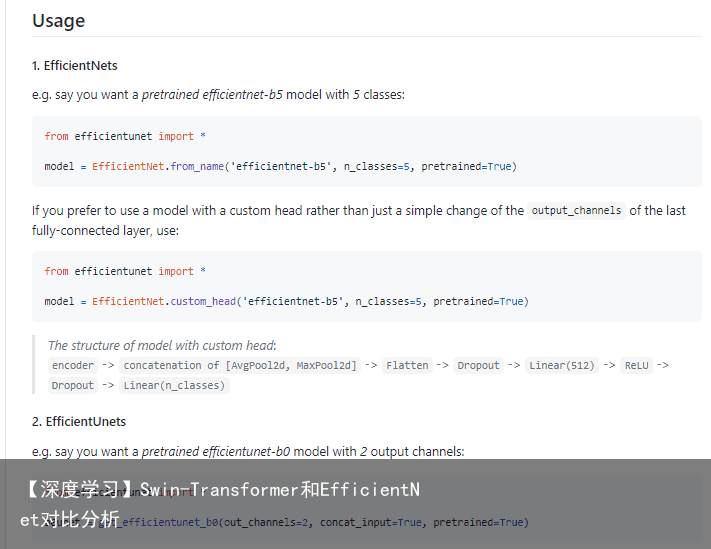 【深度学习】Swin-Transformer和EfficientNet对比分析