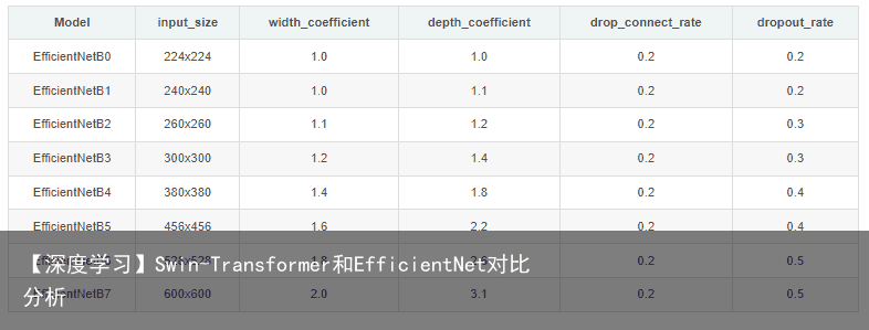 【深度学习】Swin-Transformer和EfficientNet对比分析