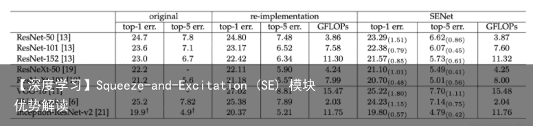 【深度学习】Squeeze-and-Excitation (SE) 模块优势解读