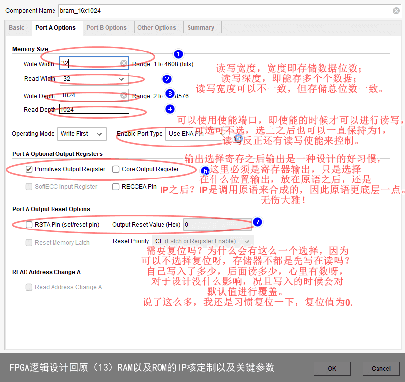 FPGA逻辑设计回顾（13）RAM以及ROM的IP核定制以及关键参数