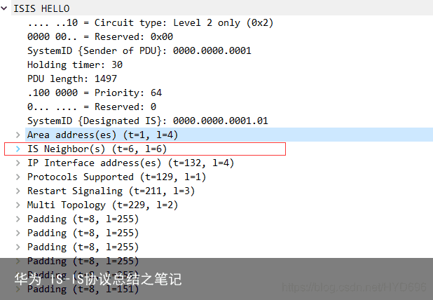 华为 IS-IS协议总结之笔记