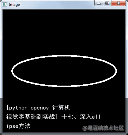 [python opencv 计算机视觉零基础到实战] 十七、深入ellipse方法