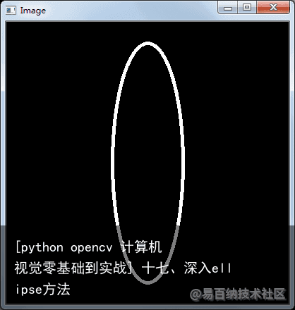 [python opencv 计算机视觉零基础到实战] 十七、深入ellipse方法1