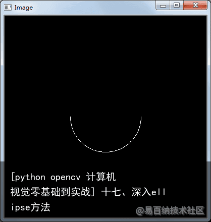 [python opencv 计算机视觉零基础到实战] 十七、深入ellipse方法13