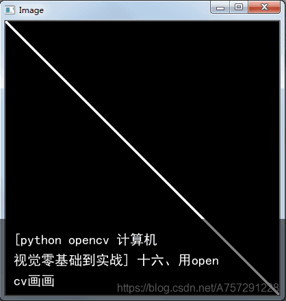 [python opencv 计算机视觉零基础到实战] 十六、用opencv画画1