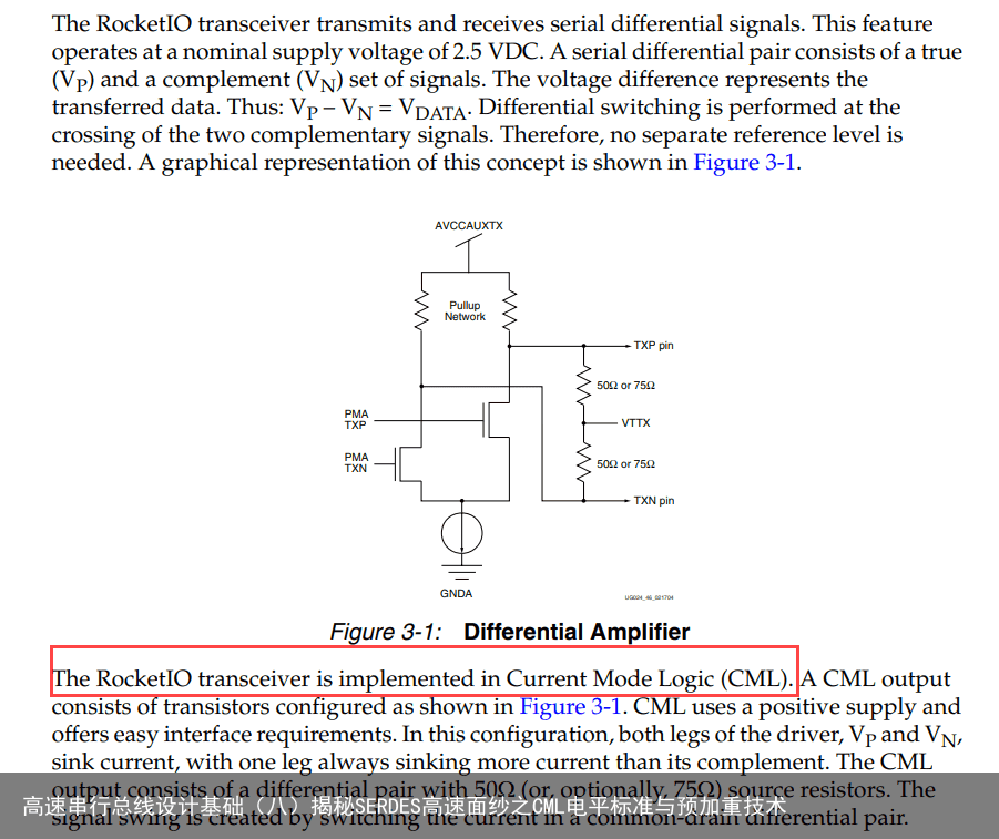 高速串行总线设计基础（八）揭秘SERDES高速面纱之CML电平标准与预加重技术1