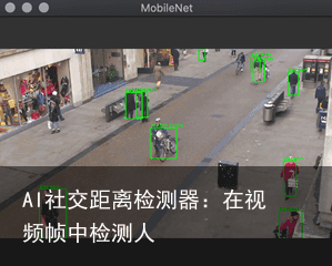 AI社交距离检测器：在视频帧中检测人