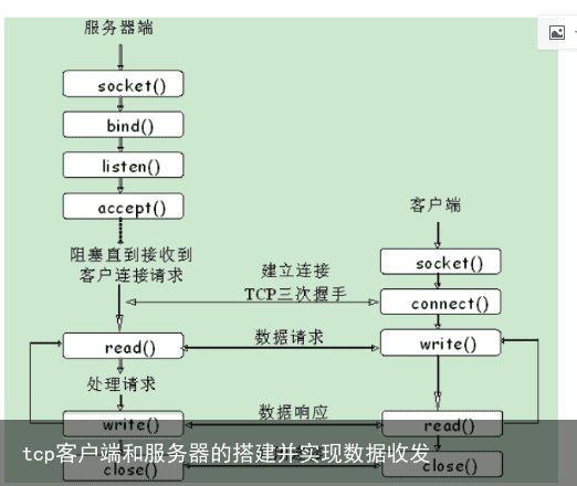 tcp客户端和服务器的搭建并实现数据收发