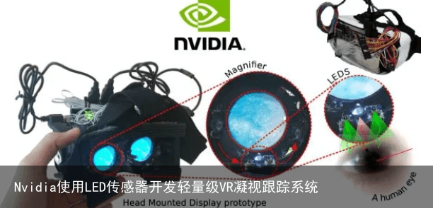 Nvidia使用LED传感器开发轻量级VR凝视跟踪系统