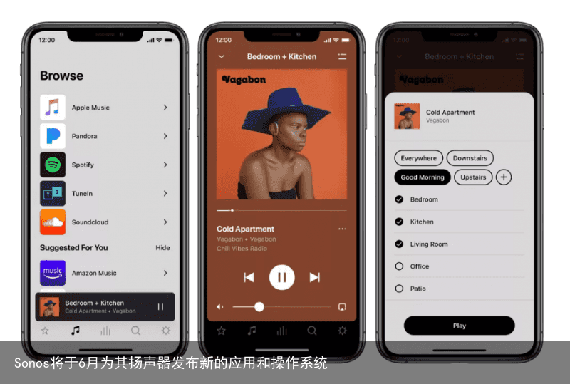 Sonos将于6月为其扬声器发布新的应用和操作系统