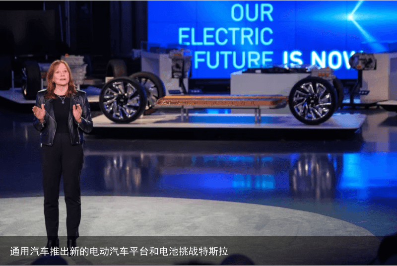 通用汽车推出新的电动汽车平台和电池挑战特斯拉