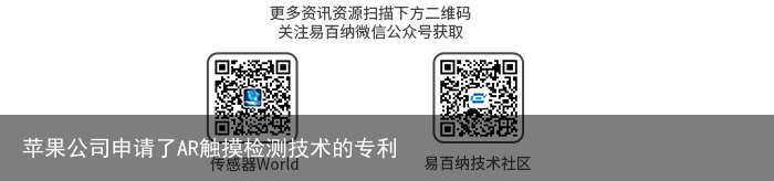 苹果公司申请了AR触摸检测技术的专利