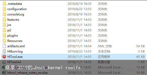 烧录 3519的uboot kernel rootfs