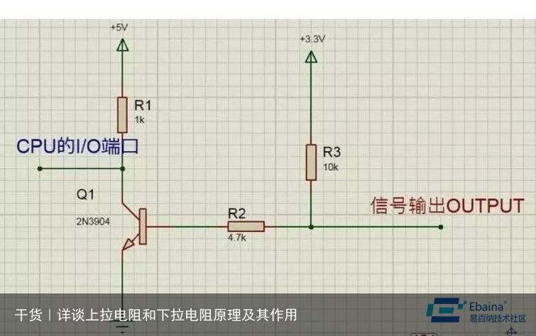 干货｜详谈上拉电阻和下拉电阻原理及其作用