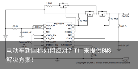 电动车新国标如何应对？TI 来提供BMS解决方案！