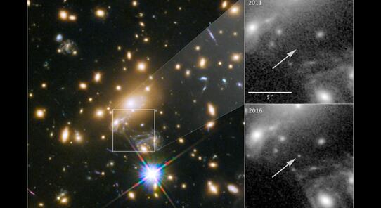 科学家观测到百亿光年外恒星 得益于引力透镜效应