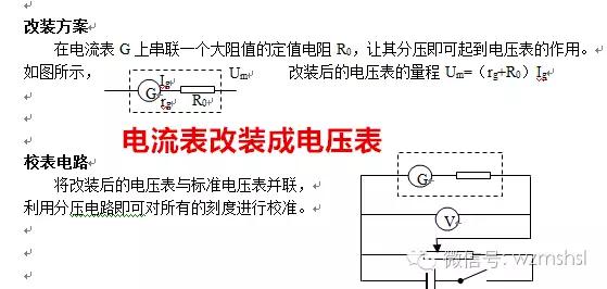 专题：电表的改装